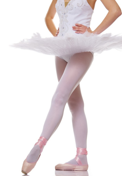 Close-up of a ballet dancer legs - Fotó, kép