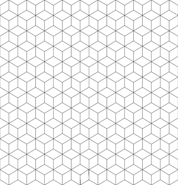 Gray and white cubes seamless pattern - Vector, Image