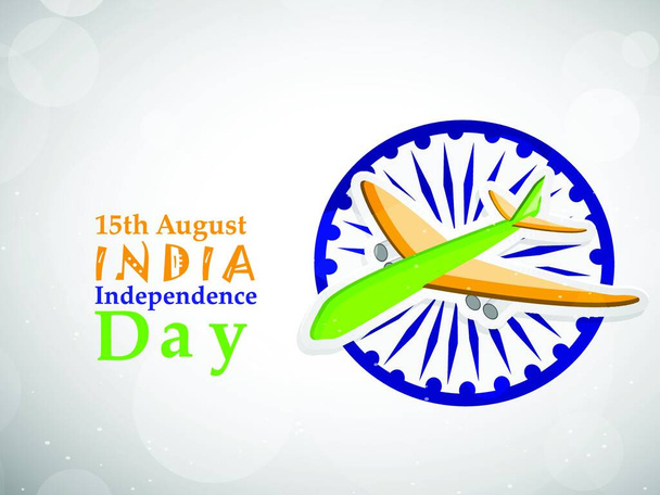"Ινδία Ημέρα Ανεξαρτησίας Ιστορικό" - Διάνυσμα, εικόνα