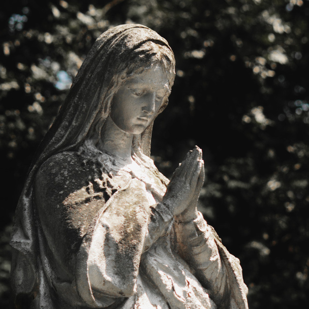 standbeeld van Maagd Maria (fragment) - Foto, afbeelding