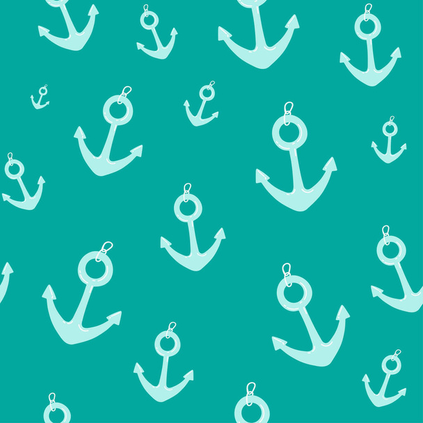 Seamless vector pattern with anchors. Seamless pattern can be used for wallpaper, pattern fills, web page background, surface textures. - Vector, imagen