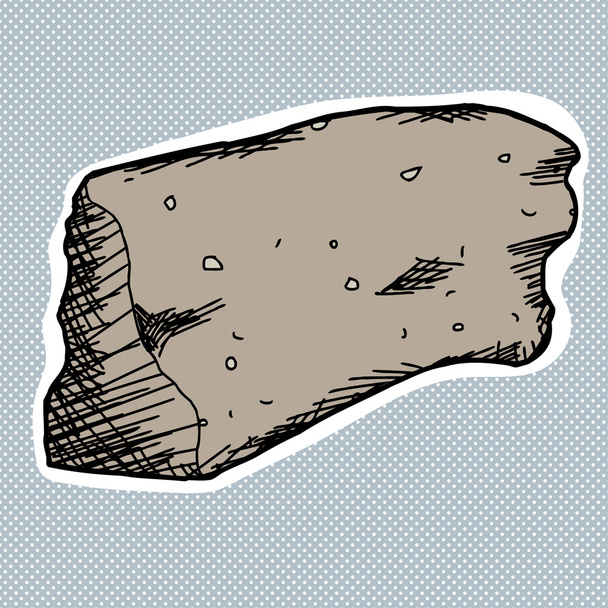 安山岩の岩石試料 - ベクター画像