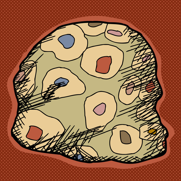Rocha de Rhyolite esferulitic
 - Vetor, Imagem