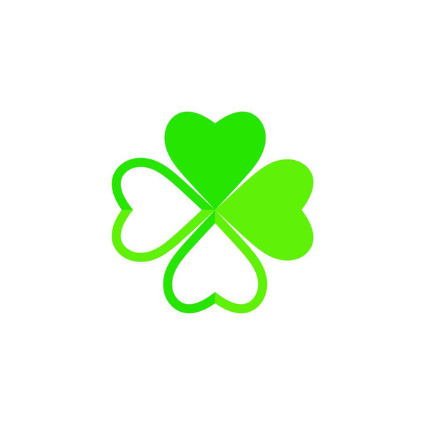Green Clover Leaf icon Template Design  - Vector, Image