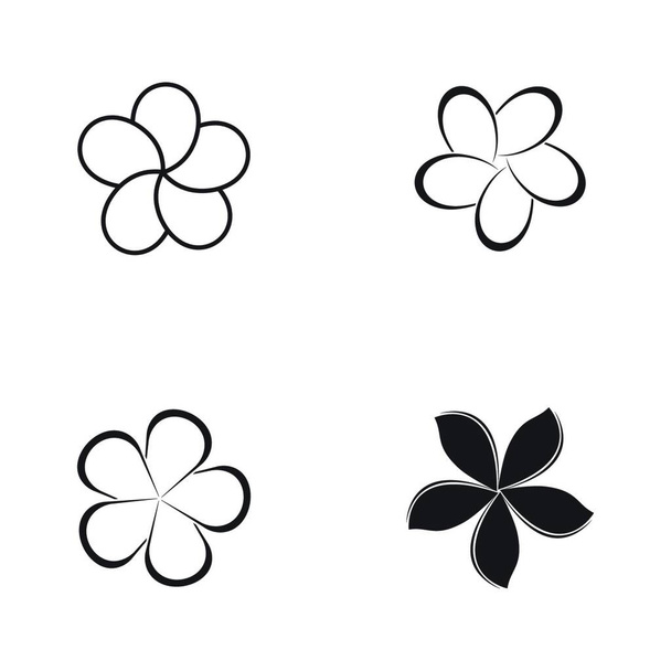 Güzellik ikonu çiçek tasarımı illüstrasyonu  - Vektör, Görsel