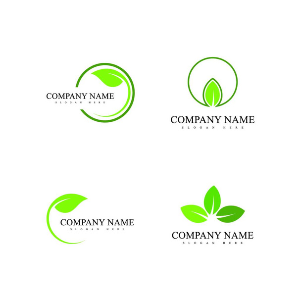 "Logos di verde Albero foglia ecologia natura elemento" - Vettoriali, immagini