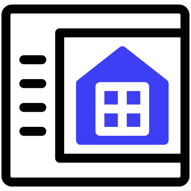 casa. icono web ilustración simple - Vector, Imagen