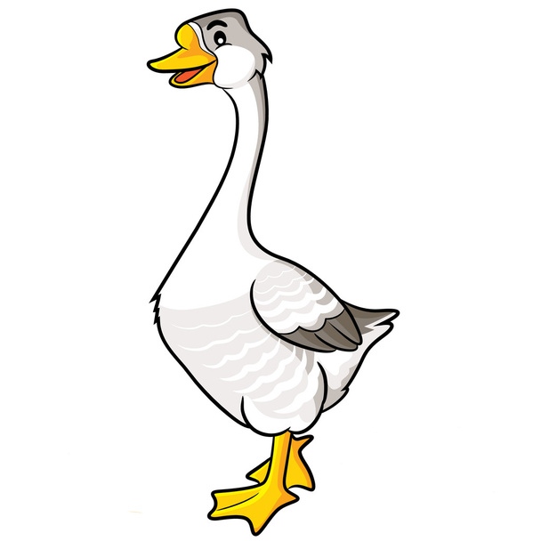 Goose Cartoon - Вектор, зображення