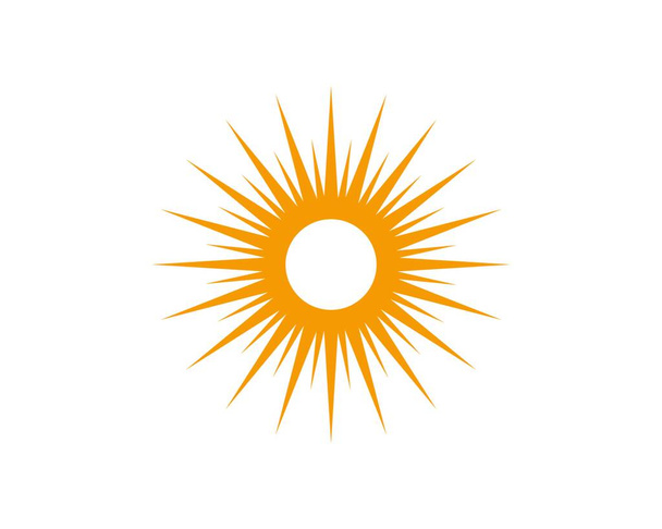 Sun vektoros illusztráció ikon - Vektor, kép