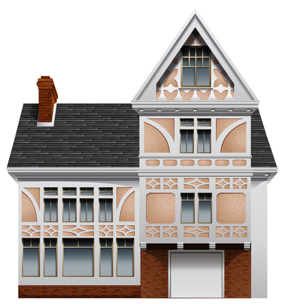 A residential property - Vector, Image