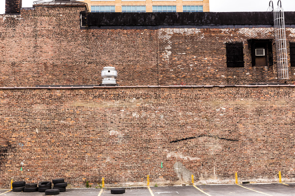 New York Manhattan grunge brick wall texture US - Fotó, kép