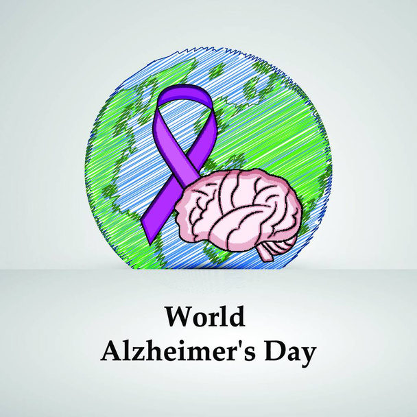 World Alzheimers Day Background - Vetor, Imagem