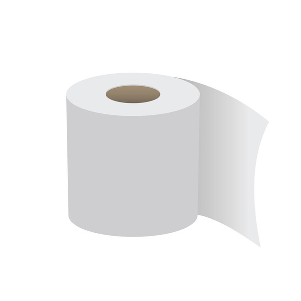 Toilettenpapierrolle, Vektorillustration - Vektor, Bild
