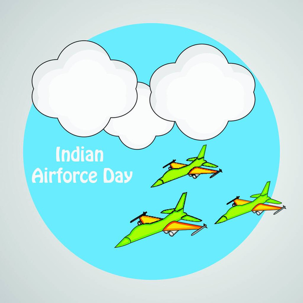 Hintergrund zum Tag der indischen Luftwaffe - Vektor, Bild