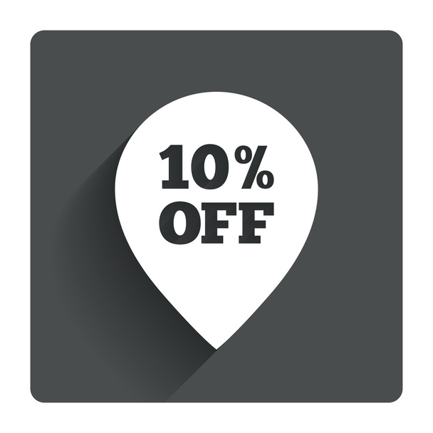 10 percent sale pointer - Διάνυσμα, εικόνα