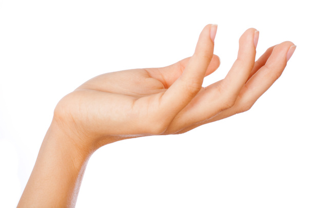 χειρονομία του γυναικείο ανοιχτό χέρι - Φωτογραφία, εικόνα