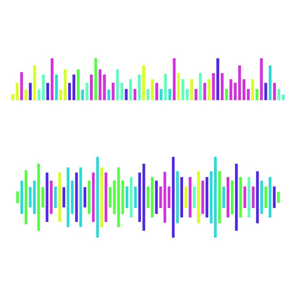 Hanghullámos felvevő, rezgésamplitúdó frekvencia  - Vektor, kép