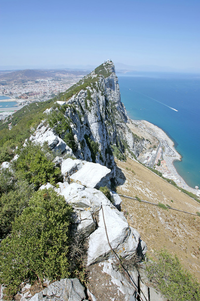 View of tip of Rock of Gibraltar - Foto, Imagem