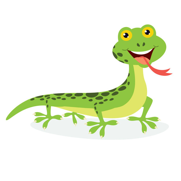Ilustración de dibujos animados de un lagarto - Vector, imagen