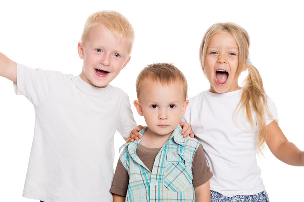 Children enthusiastically shouting - Fotografie, Obrázek