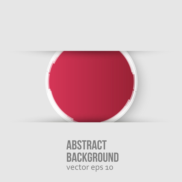 Vector red circle. Abstract background - Vektori, kuva