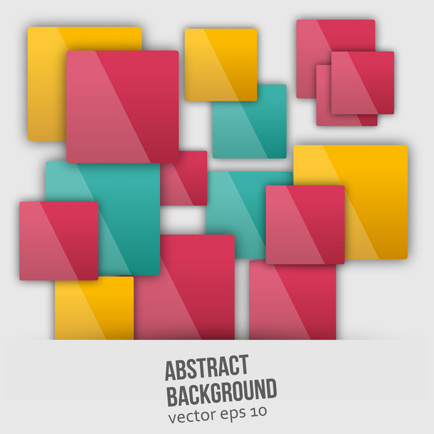 Vector color squares. Abstract background - Vetor, Imagem