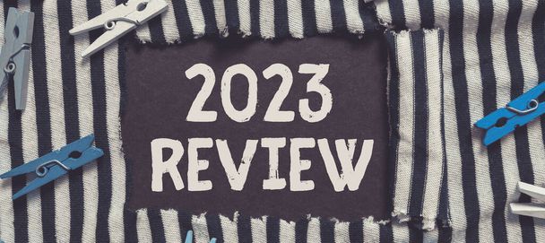 Wyświetlacz koncepcyjny 2023 Recenzja, Fotografia koncepcyjna widząc ważne wydarzenia lub działania, które miały miejsce w poprzednim roku - Zdjęcie, obraz