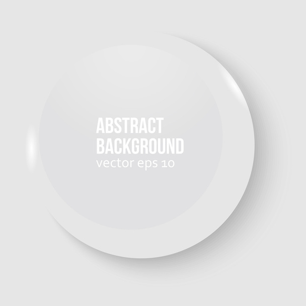 Vector white circle. Abstract background - Вектор,изображение