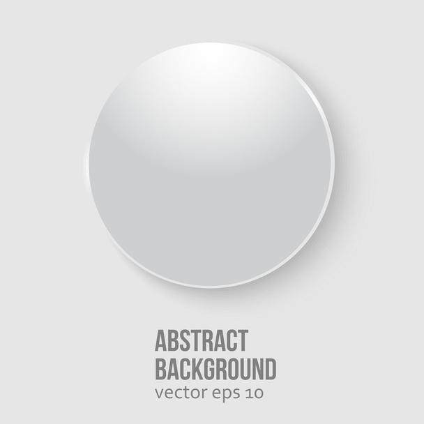 Vector white circle. Abstract background - Vektor, Bild