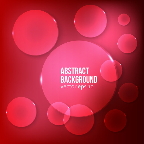 Vector abstract background. Circle red - Διάνυσμα, εικόνα