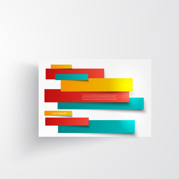 Vector  design. Abstract lines brochure card - Vector, Imagen