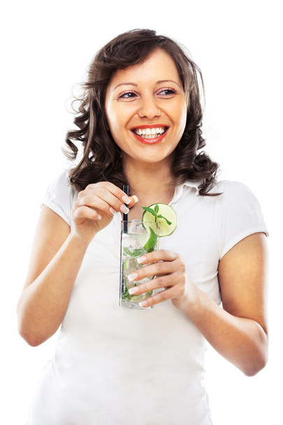 Young woman with mojito - Fotografie, Obrázek