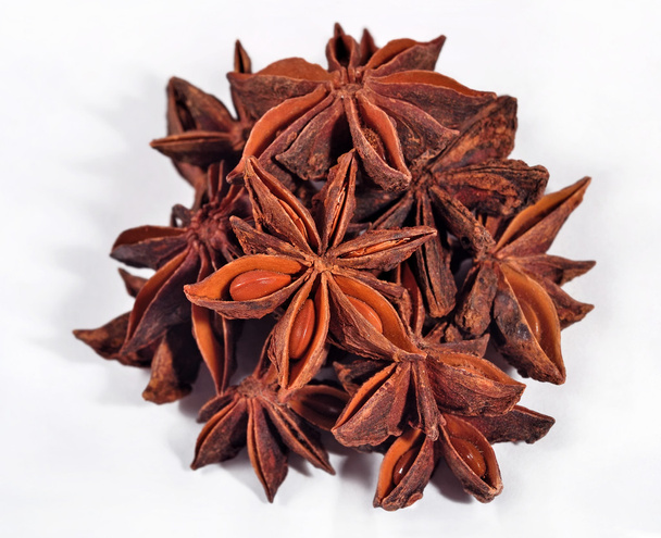 Star anise on a white - Photo, Image