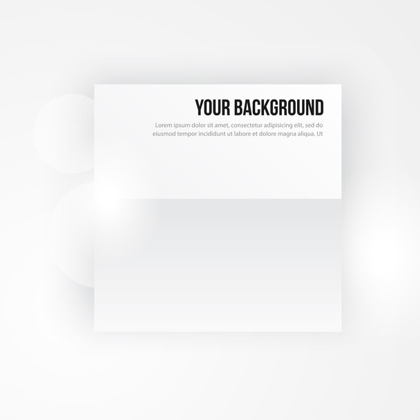 Vector paper template banner. White note - Vector, Image