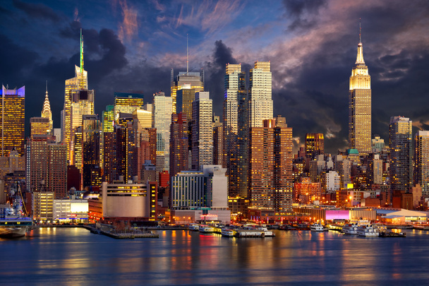 Skyline von Midtown Manhattan - Foto, Bild