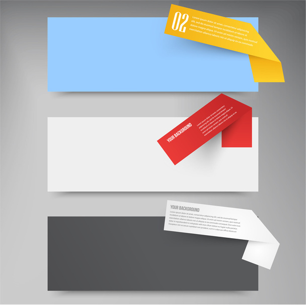Set of blank rectangle labels. acute corners - Vektor, obrázek