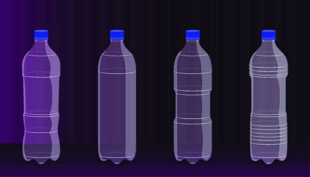 espaço livre em garrafa de plástico para a sua bebida presente promoção. fundo bonito. ilustração vetorial eps10 - Vetor, Imagem