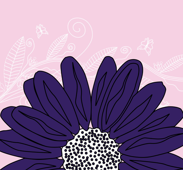 Floral invitation - Vector, Image