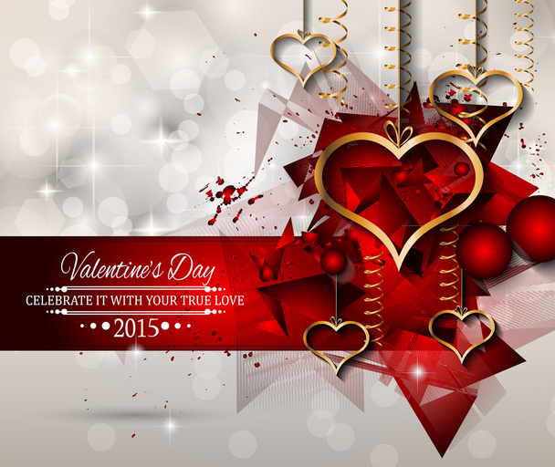 San Valentines Day background - Vector, Imagen