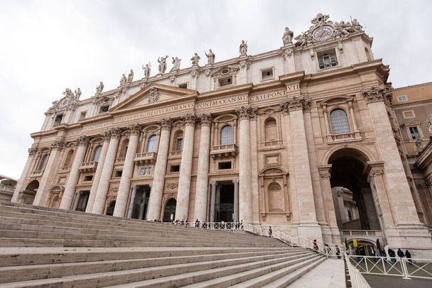 Itália, Roma, Vaticano, Catedral de São Pedro, arquitetura de fachada - Foto, Imagem