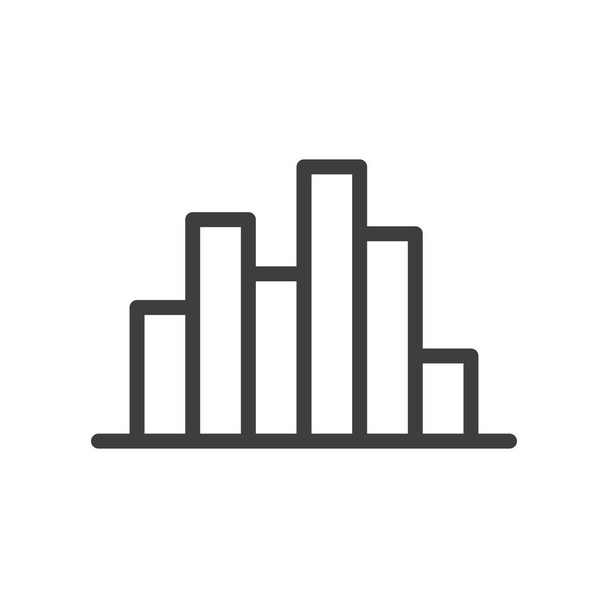  Statistics Bars Graphic Line Vector Icon  - Vector, Image