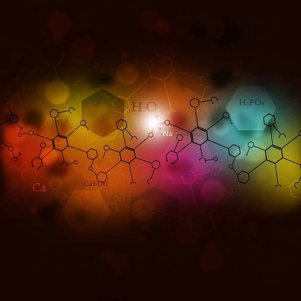 abstrakte Wissenschaft mehrfarbiger Hintergrund - Foto, Bild
