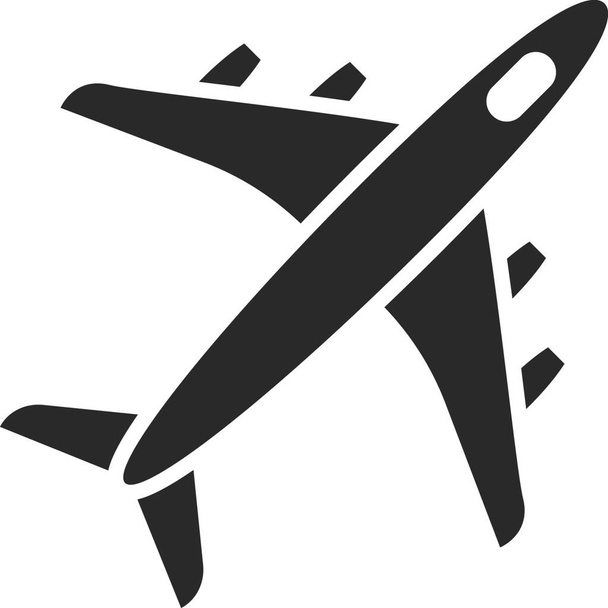 Flugzeug-Symbol. Flughafenschild. Flugsymbol - Vektor, Bild