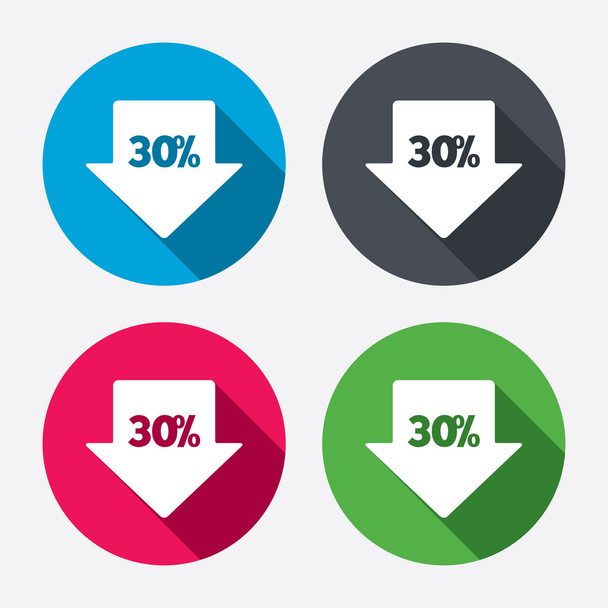 30 percent sale arrow - Vector, Image
