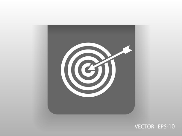 Flat icon of aim - Vecteur, image