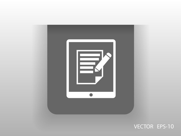touchpad notes icon - Vektor, Bild