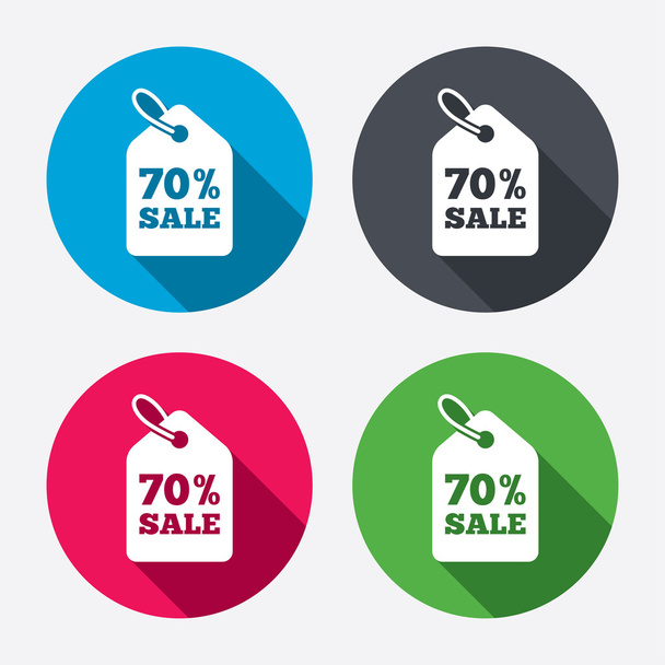 70 percent sale price - Вектор,изображение