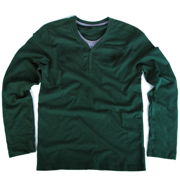 Groene lange mouwen shirts - Foto, afbeelding