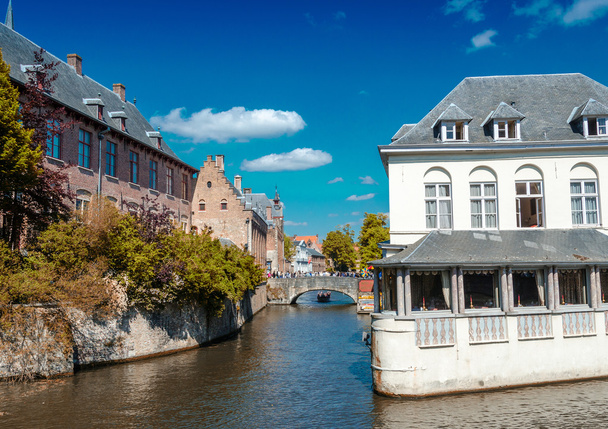 Architektura z Bruges, Belgia - Zdjęcie, obraz