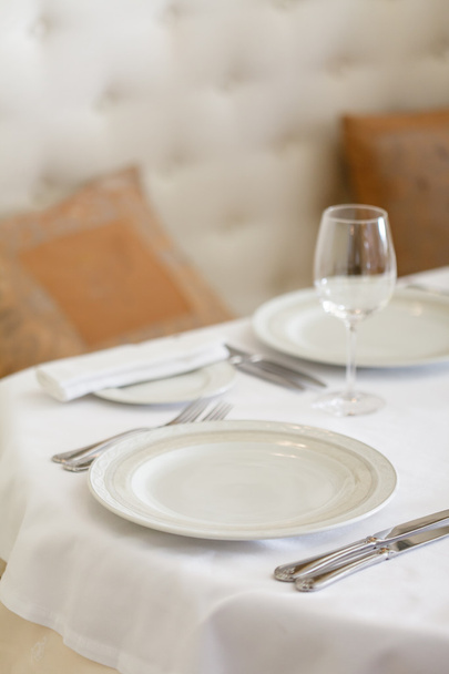 Tables set for meal - Фото, изображение